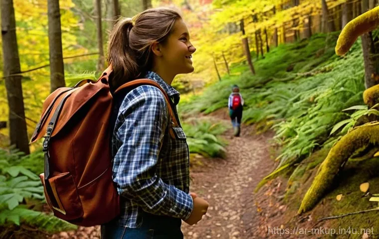 루스 파우더와 프레스드 파우더의 차이 - **Prompt 1: A Vibrant Autumn Forest Adventure**
    "A cheerful young woman, aged 20s, with flowing ...