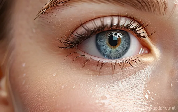 눈밑 주름 방지를 위한 프라이머 추천 - **Prompt 1: The Subtle Transformation**
    "A candid, split image of a woman in her early 30s. The ...