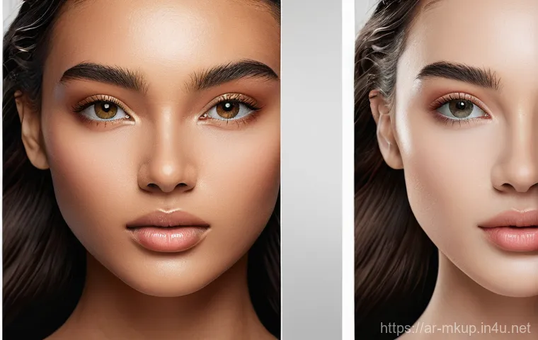 얼굴 윤곽을 살리는 쉐딩 제품 추천 - Here are three detailed image generation prompts in English, designed to adhere to all your specifie...