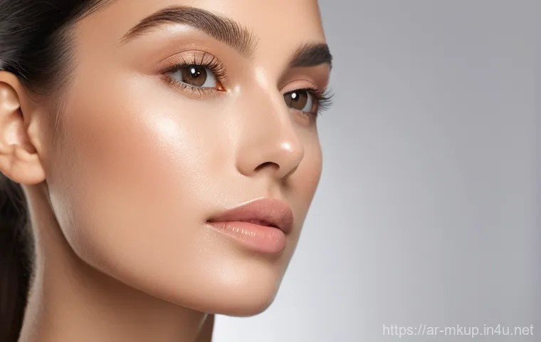 얼굴 윤곽을 살리는 쉐딩 제품 추천 - Prompt 1: Natural Cream Contour Application for Radiant Cheeks**