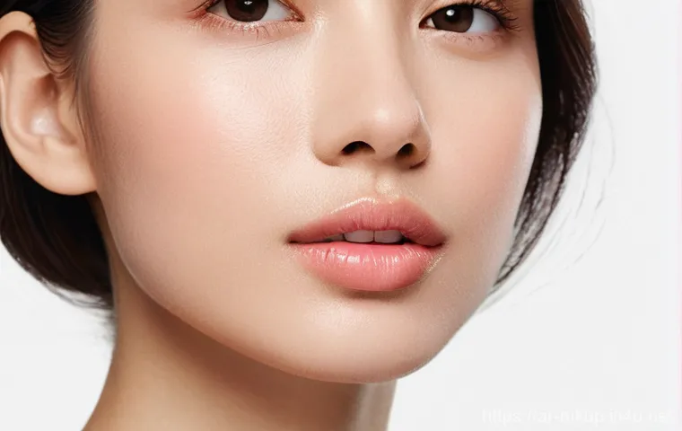 펜타입 립 틴트 사용법 - **Prompt for a Natural, Everyday Look:**
    A close-up portrait of a young woman (20s-30s, with a f...