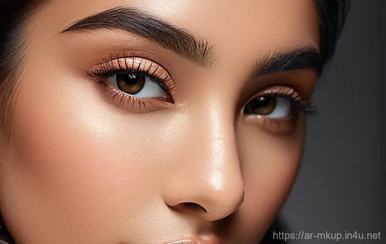 메이크업 디바이스 추천  브러쉬 클리너 - **Prompt:** A cheerful young Arab woman, around 25 years old, with soft, natural makeup and a comfor...