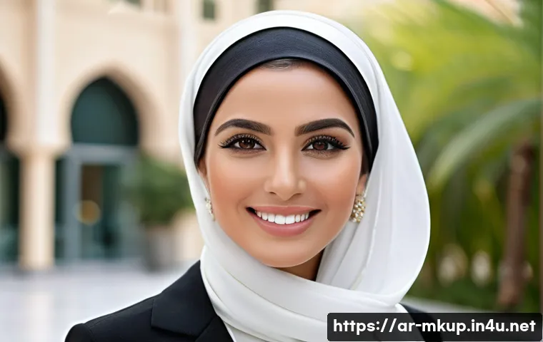 마무리감을 살리는 메이크업 픽서 - The Enduring Elegance of a Modern Arab Woman**

*   **Subject**: A sophisticated young Arab woman in...