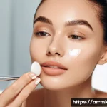 Home 19 자외선 차단 메이크업 베이스 - **Prompt for Oily/Combination Skin:**
"A confident young woman, aged 25-30, with a fresh, matte ...