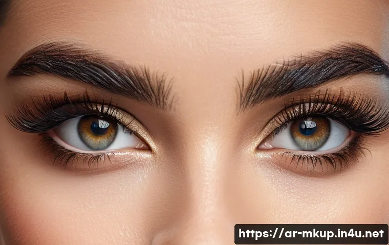 초보자를 위한 속눈썹 연장 제품 추천 - **Prompt 1: Captivating Gaze of an Arab Woman**
    A stunning, high-definition close-up of a young ...